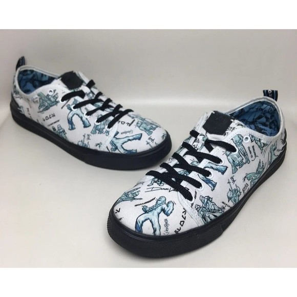 Toms NEW X Star Wars Collection Trvl Lite Mens Sneakers White Canvas Sz.11 - Picture 1 of 11